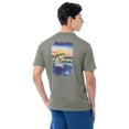 thumbnail image 2 of Fish N Vibe Men's Short Sleeve Fishing Performance Outdoor Graphic T-Shirt, Grey, XL, 2 of 7