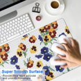 thumbnail image 4 of Long Mouse Pads for Desk,Pioneer Flower Floral Print Pattern Desk Mats on Top Of Desks, Desk Mouse Pad Extra Large with 3mm Non-Slip Base and Stitched Edge for Gaming,Office,Work,Home 31.5"x15.7", 4 of 6