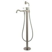 Kingston Brass Paris Freestanding Tub Faucets With Brushed Nickel KS7138DPL