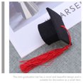 thumbnail image 3 of EeaseCA 10pcs Mini Graduation Cap Bottle Toppers Doctoral Hats Wine Bottle Caps, 3 of 7