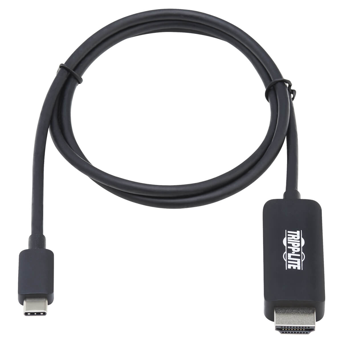 Tripp Lite U444-003-HBE USB-C to HDMI Adapter Cable (M/M), 4K, 4:4:4, Thunderbolt 3 Compatible, Black, 3 ft. - image 2 of 5