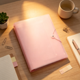 thumbnail image 5 of A4 4 Hole D Ring Loose Leaf Folder, Lightweight Office Document Organizer For Daily Archiving And Filing (Pink), 5 of 5
