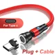 thumbnail image 3 of AUFU-Cable magnético de carga rápida 5A, Cable USB tipo C giratorio 540, para iPhone 14, Samsung, Xiaomi, Realme, 3 of 5