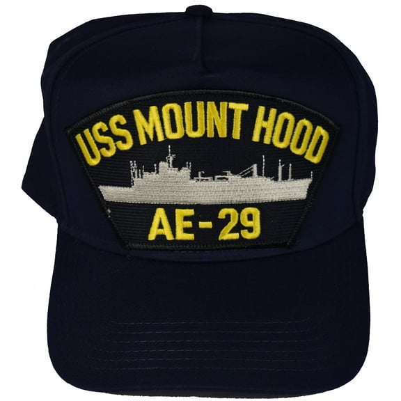 USS MOUNT HOOD AE-29 HAT - NAVY BLUE - Veteran Owned Business
