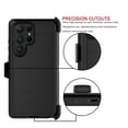 thumbnail image 5 of Phone Case for Samsung S23 Ultra Case,Heavy Duty Hard Shockproof Armor Protector Case Cover with Belt Clip Holster for Samsung S23 Ultra 6.8 5G 2023 Phone Case Black/Black, 5 of 7