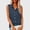 Navy, variant on QUNYINEY Orange Women Tank Tops Cotton Linen Summer Button Down Shirts Loose Fit Sleeveless Casual Collared Tops for Women Trendy