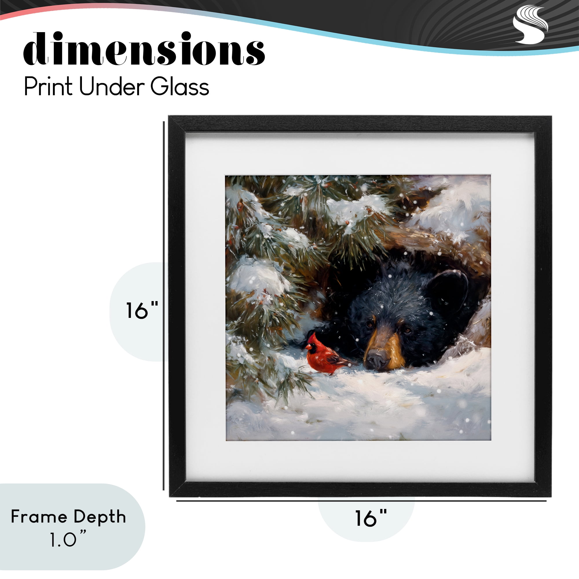 Stupell Industries Warm Watch From The Den Black Framed Print Under Glass, design by Tina LeCour