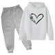 thumbnail image 1 of Odeerbi 3-14 Años Niños Niñas San Valentín Conjuntos Amor Impreso Sudaderas Capuchas Pantalones Niños Manga Larga Sudaderas Con Capucha, 1 of 3