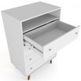 thumbnail image 4 of Manhattan Comfort Liberty 4 Drawer Media Chest in White, 4 of 8