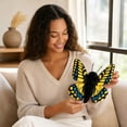thumbnail image 6 of Butterfly Plush, 8.3 in Realistic Stuffed Butterfly, Soft Cuddly Insect Plushie for Kids Girls Room Decor and Birthday Gift - Yellow, 6 of 6