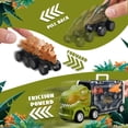 thumbnail image 5 of Dinosaur Toys for Boys 3-6 Years, Dinosaurs Figures with Transport Truck and 3 Pull Back Dinosaur Cars, Kids Toddler Toys for Boys 2 3 4 5 6 Year Old, 5 of 7