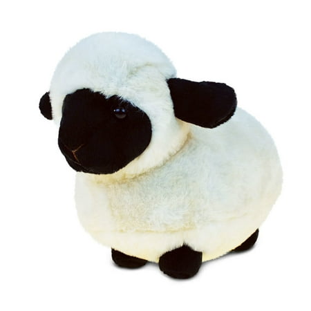 Puzzled Valais Black Nose Sheep Super Soft Stuffed Animal Toy Plush Cuddly Fuzzy Small Critter Size: 8.5x4.5x6 Inches NO Age Restrictions Safe and Non-Toxic Kid's Huggable Bedtime Buddy - Item (Best Way To Treat Stuffy Nose)