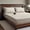 Beige, variant on Linen Fitted Sheet Size, Easy Fit Breathable Soft Bed Fitted Sheet, Flax, Fits Mattress up to 16" Deep - Beige,