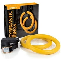 URBNFit Gymnastic Rings - Bodyweight Workout and Strength Training Olympic Non-Slip Rings