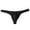 Black, variant on Mens Ice Silk Thongs T-Back Low Rise Bikini Briefs Underwear