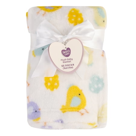 Parent's Choice Ivory Chick Plush Blanket 30" x 36"