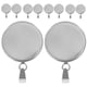 thumbnail image 4 of 20Pcs DIY Colgante de joyería Accesorios Acero inoxidable Ronda Bandejas de joyería Kit de cubiertas para collar de cadena de cuello (Plata 18 mm), 4 of 5