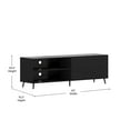 thumbnail image 6 of Flash Furniture Nelson Mid-Century Televison Stand for TVs up to 60",Black, 6 of 12