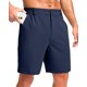 thumbnail image 1 of Pantalones cortos Pudolla para hombre, casuales, de golf, ligeros, de secado rápido, azul marino, 1 of 6