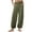 Green, variant on biudgviw Palazzo Pants for Women Smocked High Waisted Summer Pants with Pockets Baggy Comfy Linen Pants Travel Vacation Outfits