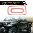 thumbnail image 3 of Unique Bargains 1 Set Center Console Gear Shift Ring Panel Cover Trim for Jeep Wrangler JK JKU 2011-2017 Gear Shift Panel Decor Cover Sticker ABS Pink, 3 of 6