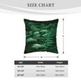 thumbnail image 2 of KLL Ferns Leave Green Foliage Decorative Throw Pillow Covers Velvet Soft for Couch Sofa Bedroom Living Room Outdoor (No pillow core)- 18"x18", 2 of 5