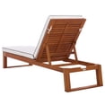 thumbnail image 6 of Safavieh Sophie Eucalyptus Wood Outdoor Lounge Chairs, Natural/White, 6 of 12