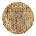 thumbnail image 3 of Unique Loom Saturn Collection Area Rug - Aura (7' Round Beige Cream/Beige), 3 of 7