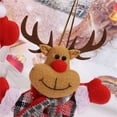 thumbnail image 6 of ZMKIAG Santa Reindeer and Snowman Hanging Christmas Ornaments Set - 3D Doll Figurine Tree Decorations for Xmas Home, Office and Gardens, Patios Indoor Outdoor Festive Décor, 6 of 6