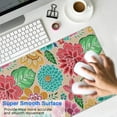 thumbnail image 4 of Long Mouse Pads for Desk,Pioneer Flower Floral Print Pattern Desk Mats on Top Of Desks, Desk Mouse Pad Extra Large with 3mm Non-Slip Base and Stitched Edge for Gaming,Office,Work,Home 31.5"x15.7", 4 of 6
