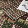 thumbnail image 7 of Green Essen Rustic Quilt Sets King Size Moose Bear Bedding Reversible Microfiber Bedspread Plaid Coverlet Cabin Decor, 7 of 7
