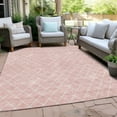 thumbnail image 6 of Addison Rugs Chantille Indoor/Outdoor Transitional Diamonds Pink Washable Rectangle Rug, 9' x 12', 6 of 6