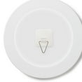 thumbnail image 4 of HAMPPLIES 25Pcs White Wall Plate Hangers Adhesive Invisible Holders for Vertical Plate Display, 4 of 8