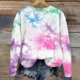 thumbnail image 4 of Girls Sweatshirt Tie-Dye Sweatshirts for Teen Girls Crewneck Oversized Sweatshirt Kids Fashion Long Sleeve Pullover Tops Kaprioy Girls Sweatshirt, 4 of 5
