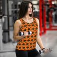 thumbnail image 6 of Womens Workout Tank Tops, halloween spider web pumpkins Racerback Tank Tops Quick Dry Vest Sleeveless Athletic Yoga Gym, 6 of 7