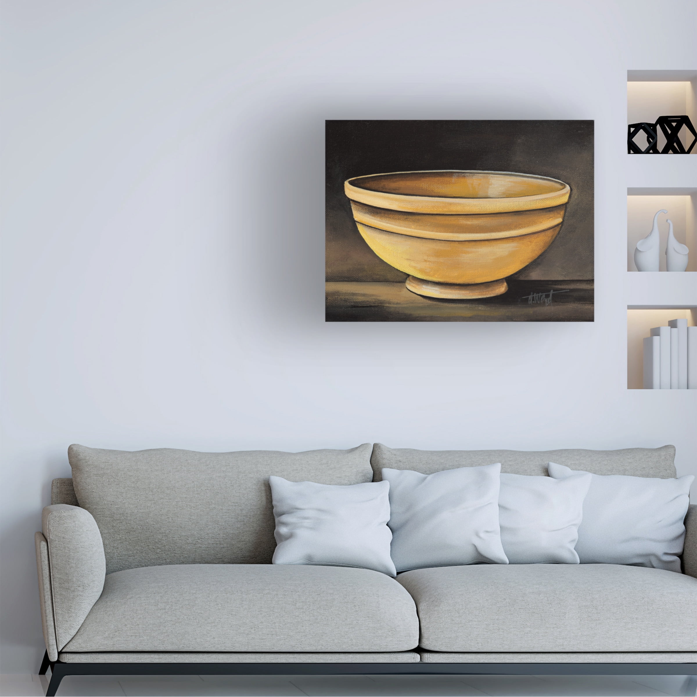 Debbi Wetzel 'Yellow Bowl' Canvas Art