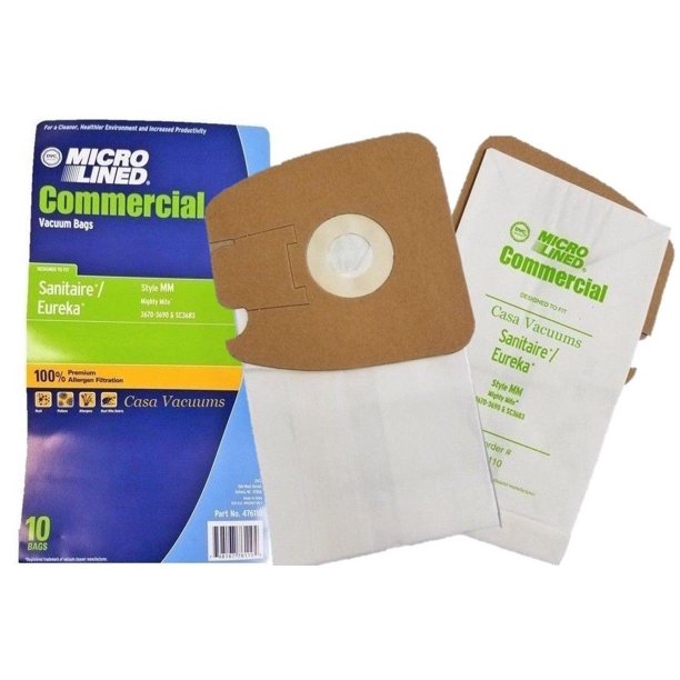 20 Eureka MM Mighty Mite 3670 3680 Micro Lined Canister Vacuum Bags