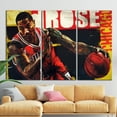 thumbnail image 3 of Gym Wall Art, Man Cave Art, Basketball Player Art Canvas, Derrick Rose Poster, Basketball Art Canvas, Motivation Artwork, Canvas Wall Decor - Rolled Canvas, 3 of 9