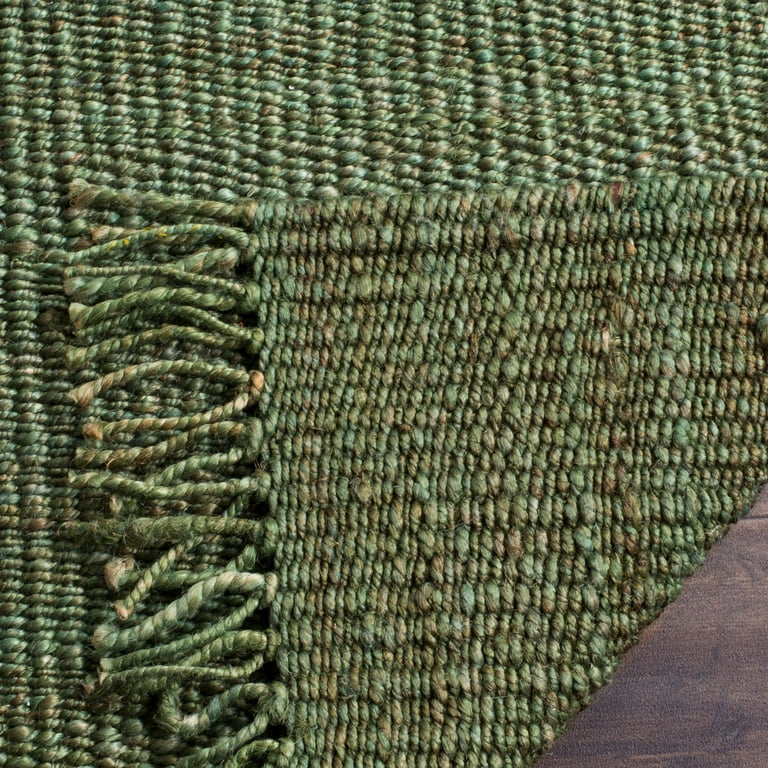 SAFAVIEH Natural Fiber Round Collection 10' Round Natural NFB250A Handmade Boho Country Charm Jute Area Rug
