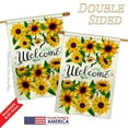 thumbnail image 3 of Breeze Decor BD-FL-H-104091-IP-BO-DS02-US 28 x 40 in. Everyday Floral Impressions Decorative Vertical House Flag - Welcome Sunflowers Bouquet Spring, 3 of 4
