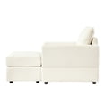 thumbnail image 3 of Modern Corduroy Sofa Chair | Comfortable for Living Room Use with Wide Armrests | High - Quality Corduroy and Solid Wood | Adjustable Back for Different Positions, 3 of 6