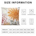 thumbnail image 5 of COMIO  Geometry Flower Throw Pillow Cover Square Couch Pillowcase Orange Grey Chrysanthemum Cushion Cover for Living Room Bedroom Sofa Car, 5 of 5