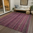 thumbnail image 6 of Addison Rugs Chantille Indoor/Outdoor Transitional Stripes Pink Washable Rectangle Rug, 8' x 10', 6 of 6