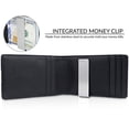 thumbnail image 3 of SYMMEXA Men's wallet genuine pickup bag RFID anti-theft brush money clip dollar clip, 3 of 9