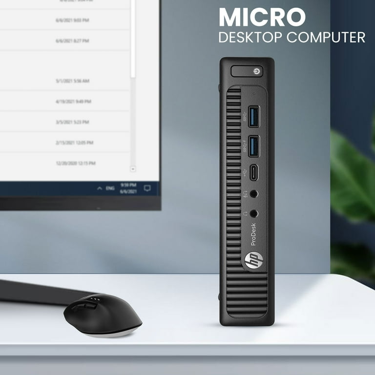 HP EliteDesk 800 G2 Tiny Desktop PC, Intel Core i7-6700T, 16GB RAM