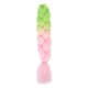 thumbnail image 1 of Zhuge Extensiones de cabello trenzado para mujeres, 3 paquetes de 100 g/paquete, 24 pulgadas, de verde a rosa, 1 of 2