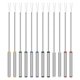 thumbnail image 1 of 12pcs 24cm Stainless Steel Fondue Forks Cheese Fondue Forks with Heat Resistant Handle for Chocolate Fountain Cheese Fondue Roast Marshmallows, 1 of 3