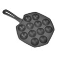 thumbnail image 3 of Egg Puff Pan, Multipurpose 12 Hole Non Stick Pancake Pan Cast Iron   For Kitchen, 3 of 8