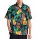 thumbnail image 5 of Camisas con hojas de aguacates florales para hombre, ropa con estampado 3D, camisa de playa hawaiana, camisetas de manga corta Y2K, ropa vintage, blusa con solapa, 5 of 5