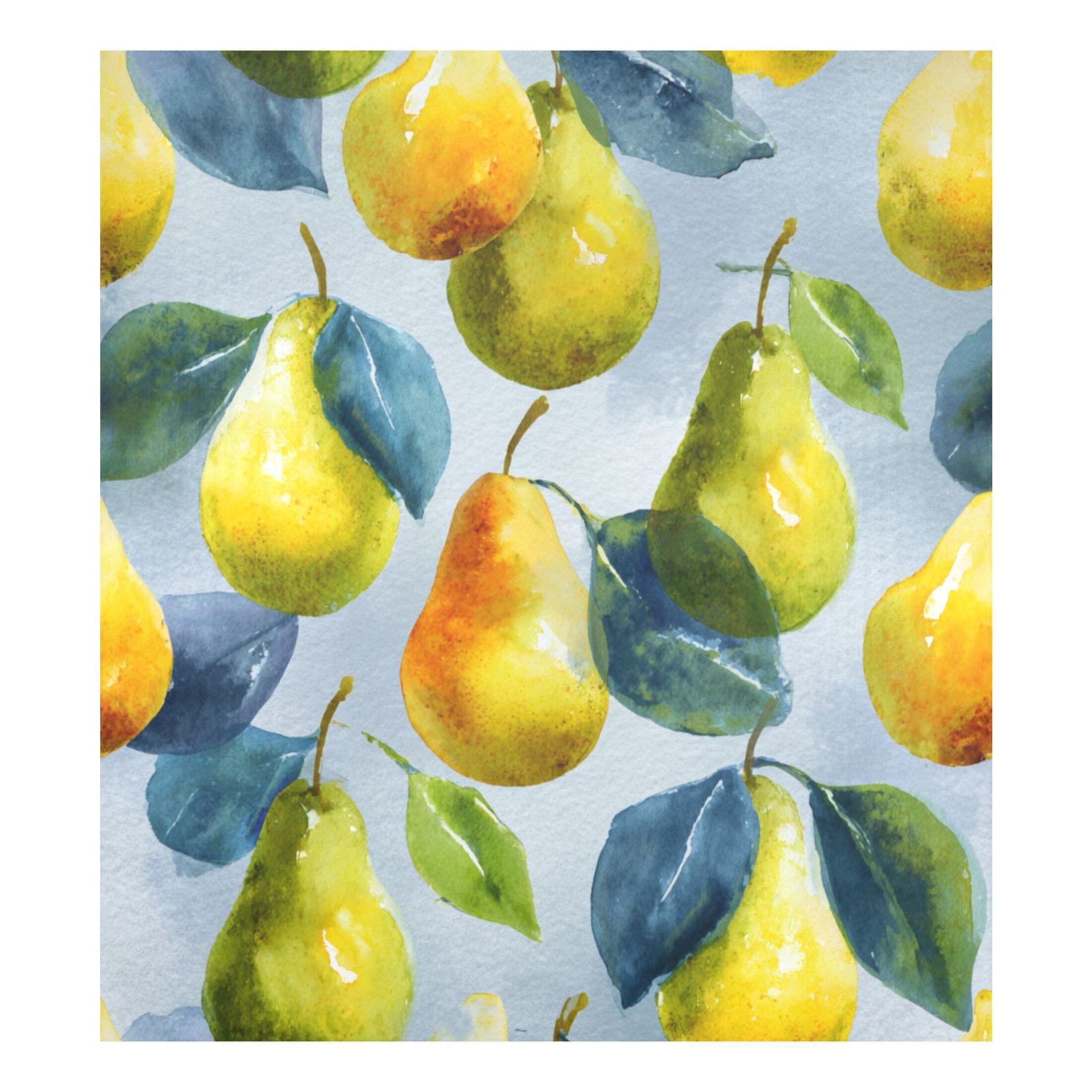 Dishwasher Sticker Magnetic Dishwasher Sticker Magnetic Decorative Sticker Refrigerator Sticker Dishwasher Decorative Stickers Yellow Pear Watercolor Style